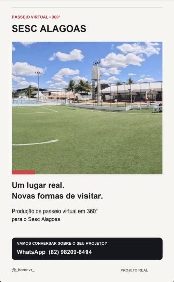 Prévia do projeto: Sesc Alagoas: uma nova forma de visitar